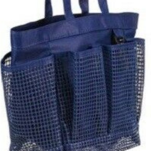 NWT Room Essentials Navy Blue Mesh Shower Caddy - Picture 4 of 11